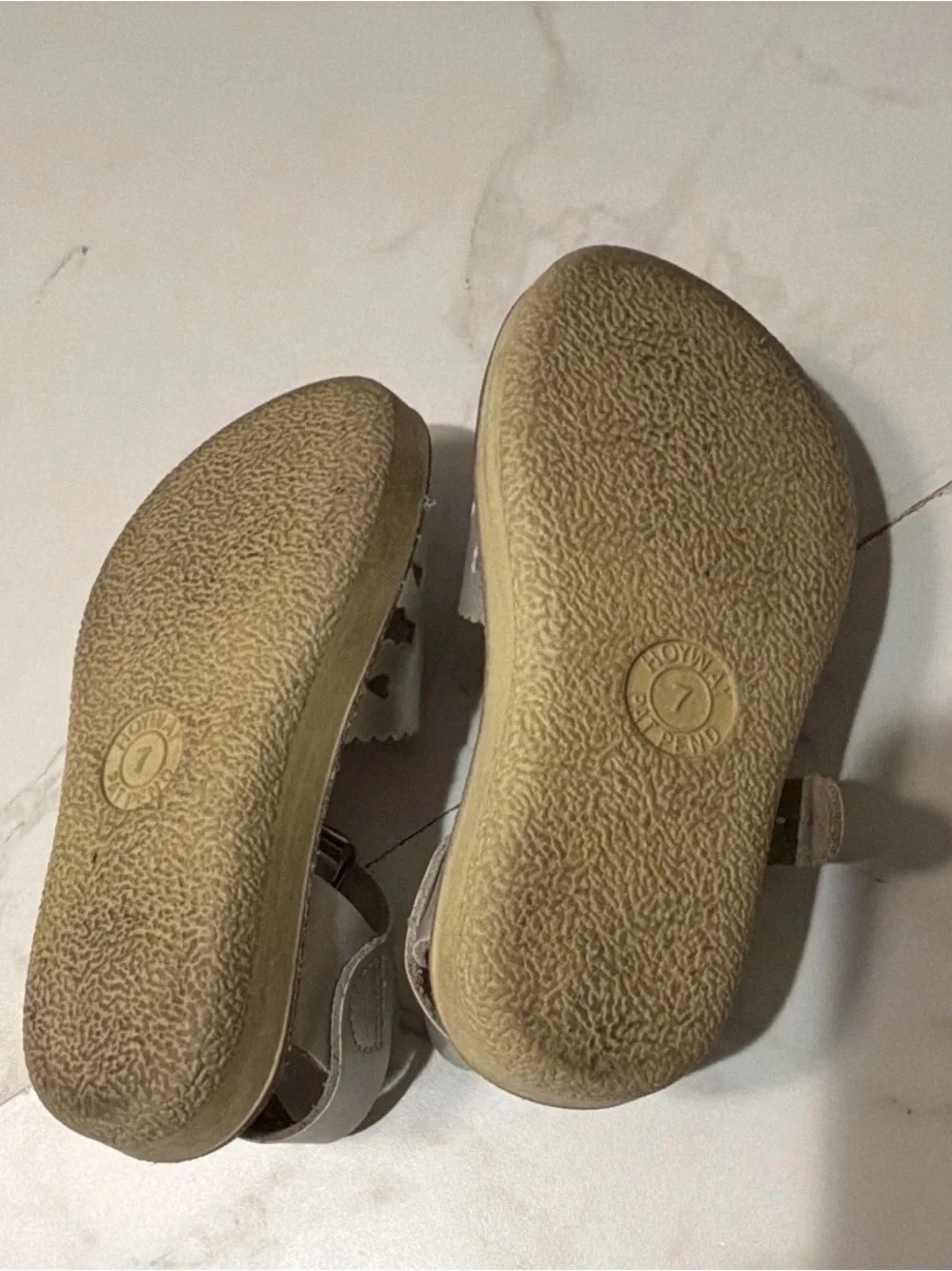 Saltwater Sandals Girls Silver